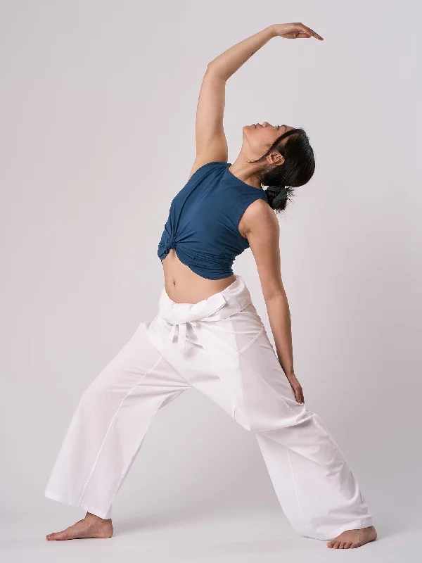 Breathable Full-Length Yoga Pants -Yogamatters Thai Fisherman’s Organic Cotton Yoga Pants