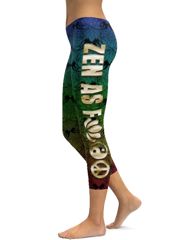 Yoga Pants for Flexibility and Strength -Zen as F@#$ Yoga Capris