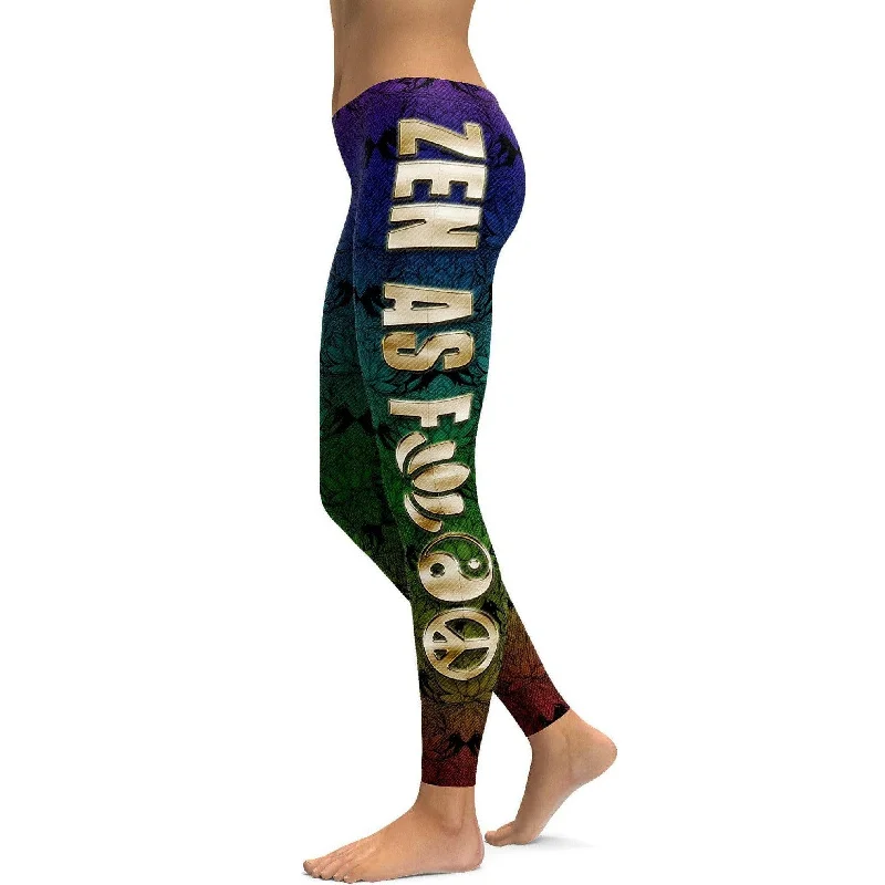 Yoga Pants with a Relaxed Fit -Zen as F@#$ Yoga Leggings