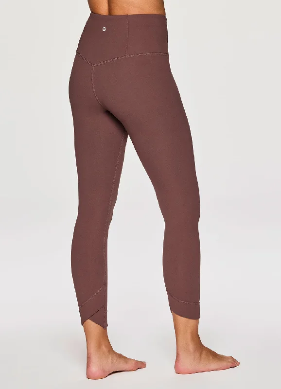 High-Waisted Yoga Pants for Core Support -Zen Desert Tulip 7/8 Legging