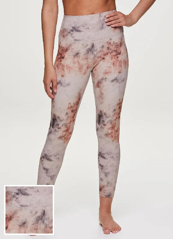 Comfortable High-Waisted Yoga Pants -Zen Earth Tie Dye 7/8 Legging