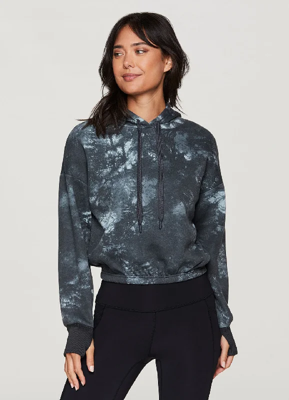 Yoga Tops for High-Impact Workouts -Zen Forest Fleece Hoodie