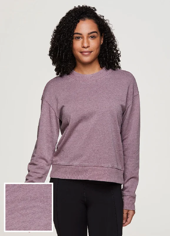 Sleeveless Yoga Tops with Built-In Bra -Zen Relaxed Sweatshirt