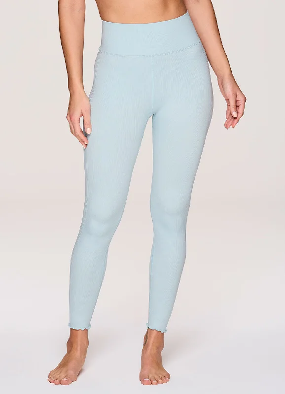 Flattering Yoga Pants for All Body Types -Zen Ribbed Seamless 7/8 Legging