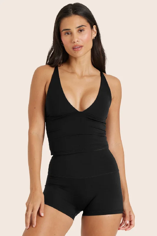 Full Body Yoga Set -AIRLUXE™ BREATHE BOMBSHELL BRA - ONYX