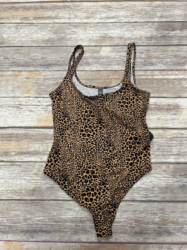 Yoga Set for Strength and Stability -Animal Print Bodysuit Alya, Size S