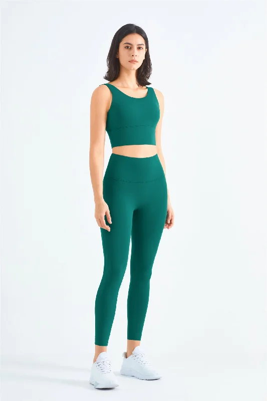 Yoga Sets for Comfort and Style -Backless Sports Bra & Gym Leggings Activewear Set
