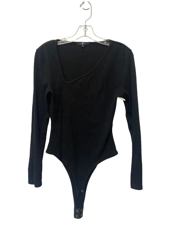 Yoga Sets for Studio and Outdoor -Black Bodysuit 7 For All Mankind, Size L
