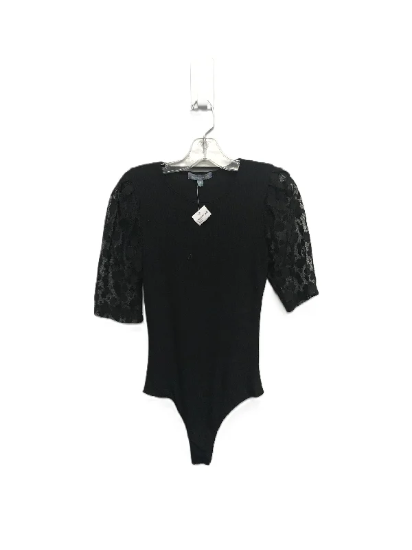 Breathable Yoga Sets -Black Bodysuit By Good Luck Gem, Size: M