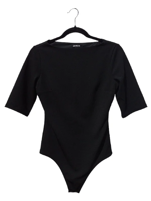 Lightweight Yoga Sets -Black Bodysuit Express, Size S