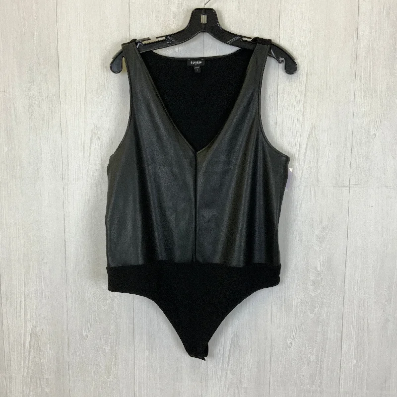 Yoga Set for Yoga, Pilates, and Fitness -Black Bodysuit Express, Size Xl
