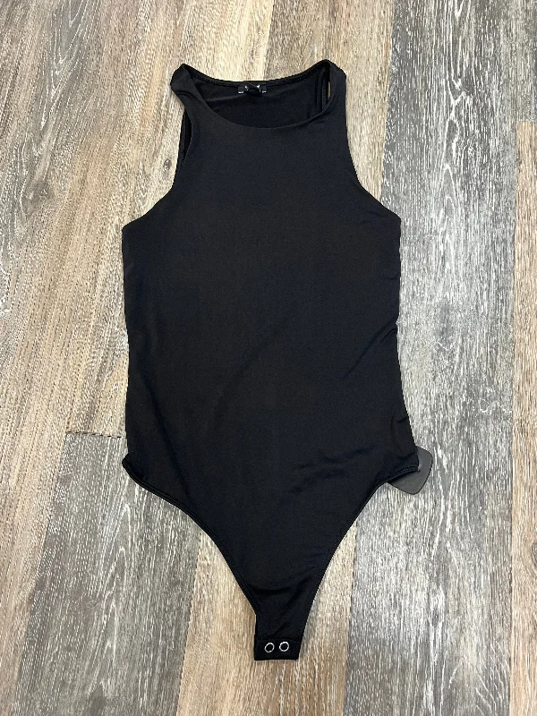 Simple Yoga Sets -Black Bodysuit Express, Size Xs