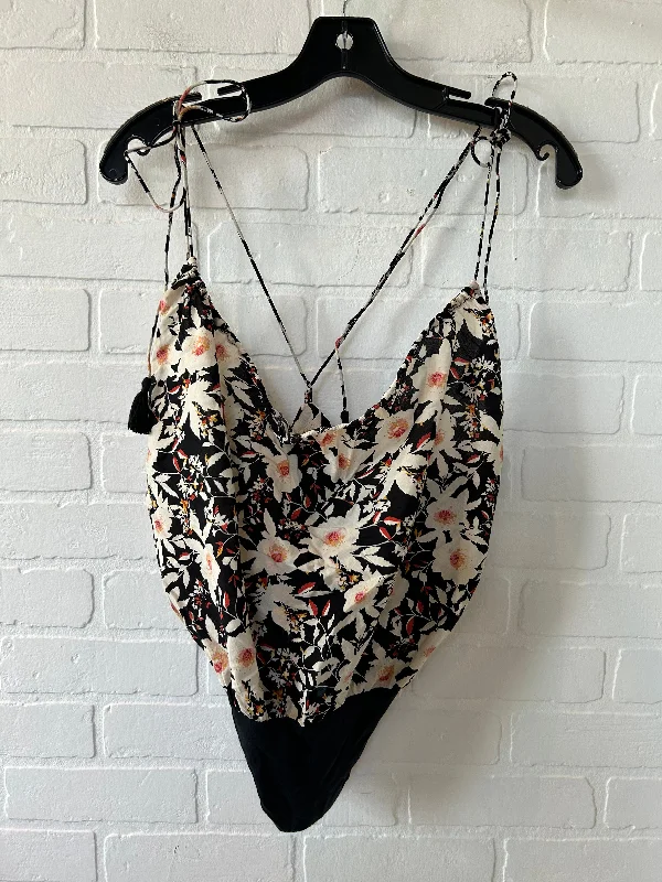 Soft Touch Yoga Sets -Black & Tan Bodysuit Free People, Size L