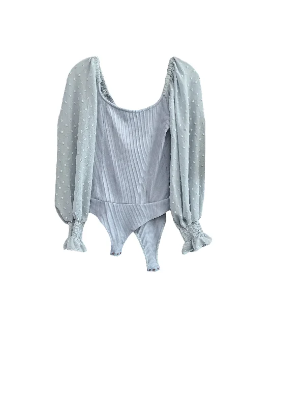 Customizable Yoga Sets -Blue Bodysuit Promesa, Size M