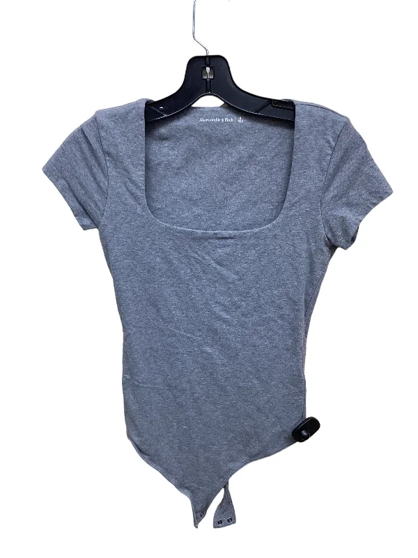 Yoga Sets with Elastic Waistbands -Bodysuit By Abercrombie And Fitch In Grey, Size: S
