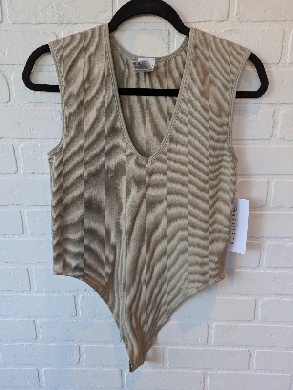 Chic Yoga Sets -Bodysuit By Athleta In Tan, Size: L