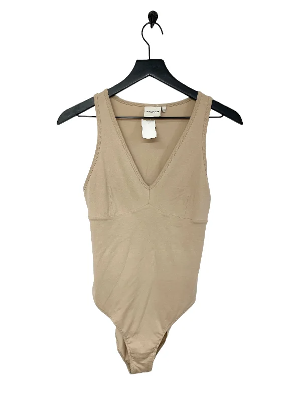 Women's Yoga Sets for Hot Weather -Bodysuit By Cmc In Tan, Size: M