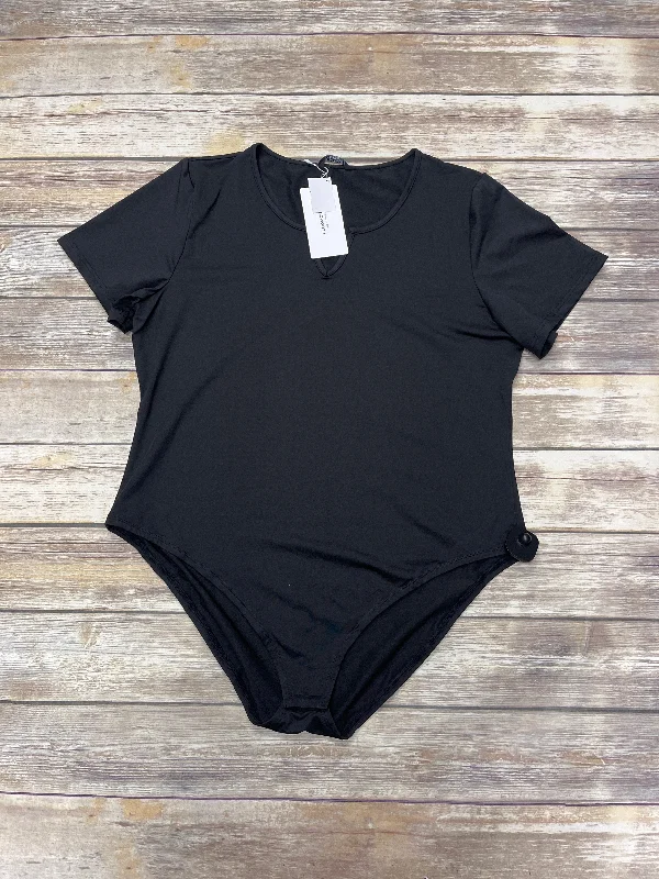 Yoga Sets for Winter Practice -Bodysuit By Cme In Black, Size: 3x (22/24)