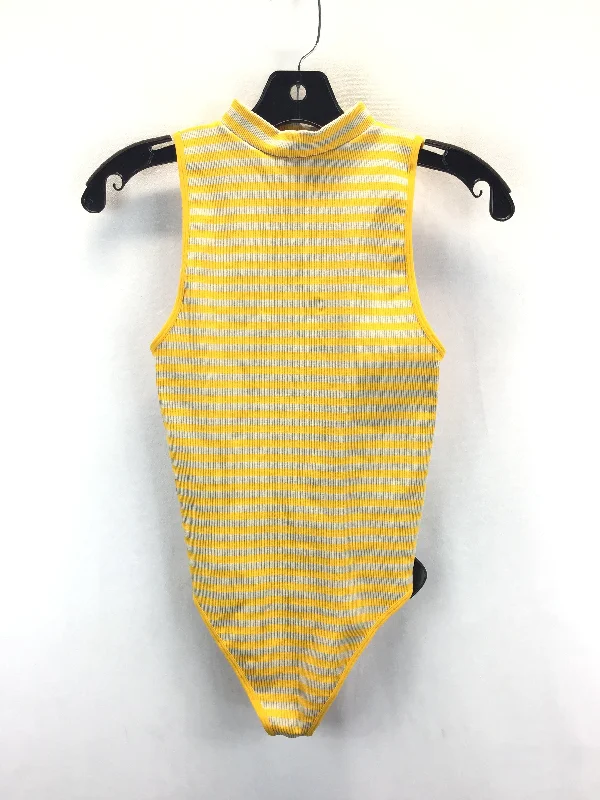Supportive Yoga Sets for Women -Bodysuit By Forever 21 In Striped Pattern, Size: S