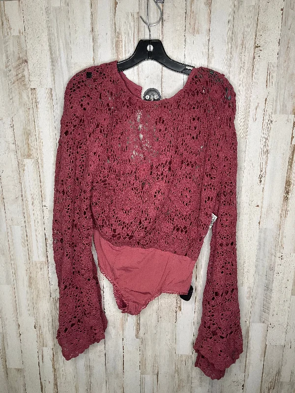Customizable Yoga Sets -Bodysuit By Free People In Purple, Size: M