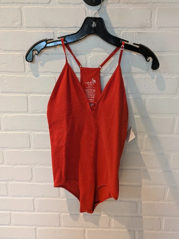 Affordable Women's Yoga Sets -Bodysuit By Free People In Red, Size: M