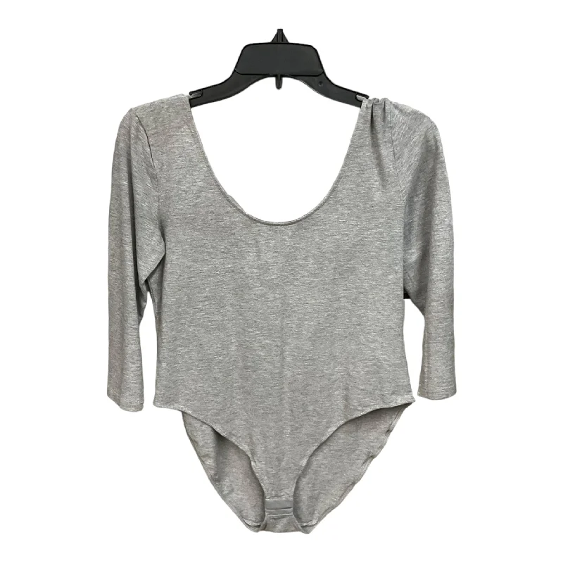 Full Set Yoga Apparel -Bodysuit By H&m In Grey, Size: L