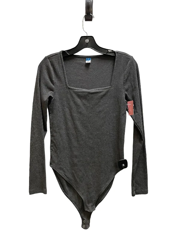 Yoga Sets for Summer -Bodysuit By Old Navy In Grey, Size: M