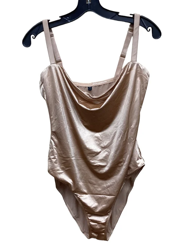 Practical Yoga Sets for Beginners -Bodysuit By Skims In Gold, Size: Xl