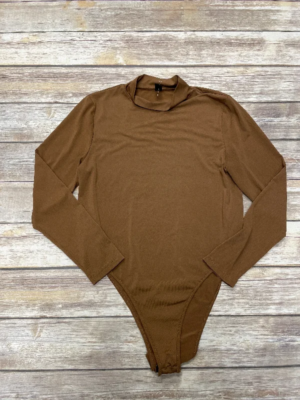Yoga Set for Stretch and Strength -Brown Bodysuit Shein, Size 1x