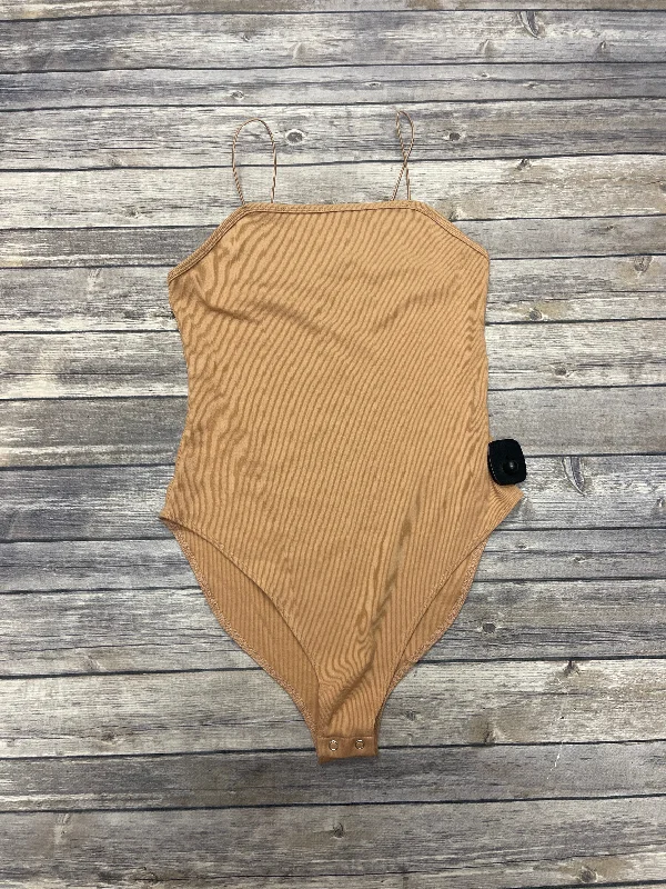 Yoga Set with Adjustable Straps -Brown Bodysuit Wild Fable, Size M
