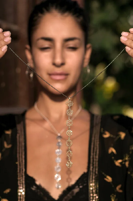 Shop Classic Women's  Necklaces & Pendants with a Modern Twist-Chakra Necklace Brass