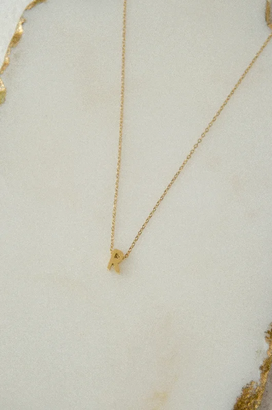 Shop Classic Women's  Necklaces & Pendants with a Modern Twist-LETTERS NECKLACE // R