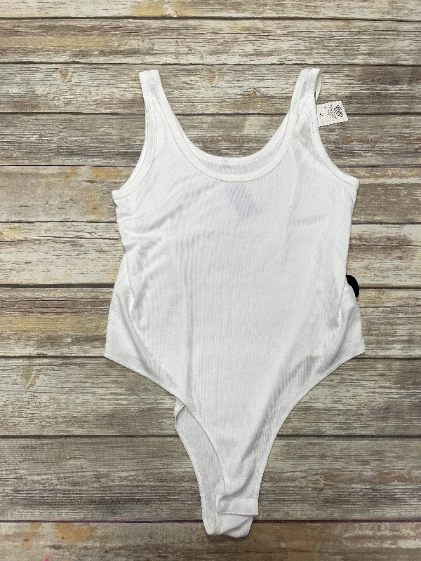 Simple Yoga Set for Daily Practice -Cream Bodysuit A New Day, Size 2x