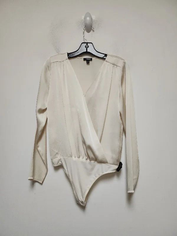 Full Coverage Yoga Set -Cream Bodysuit Express, Size Xs