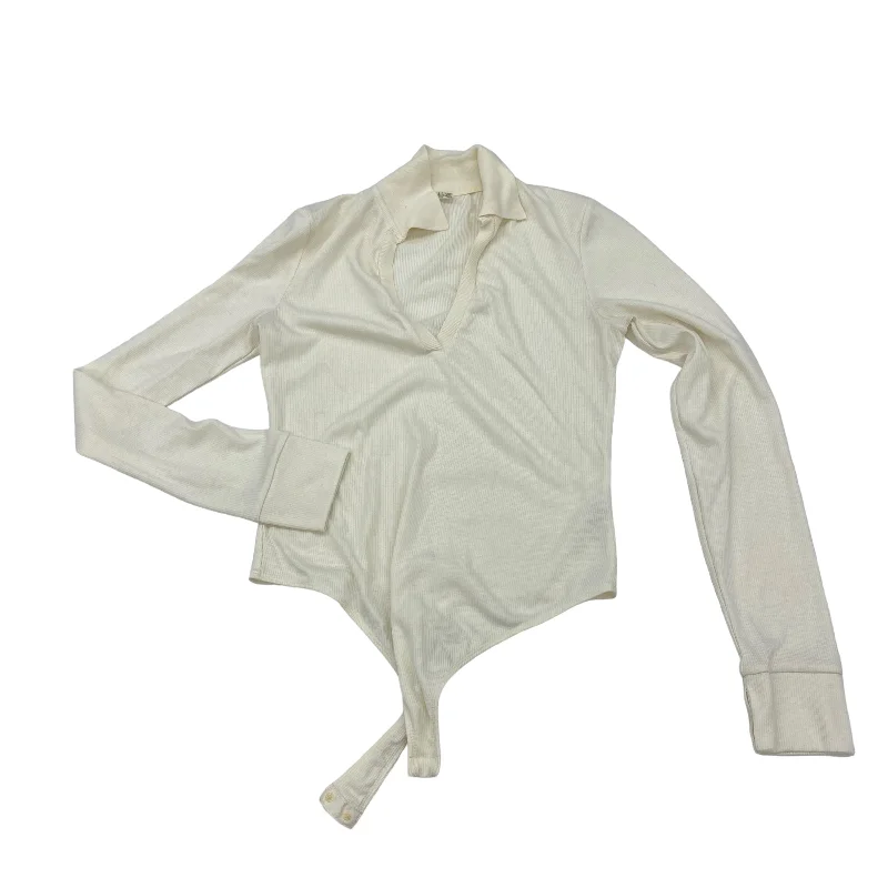 Yoga Set with Supportive Pockets -Cream Bodysuit Free People, Size L