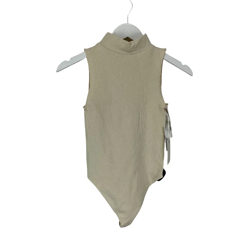 Soft Stretch Yoga Wear -Cream Bodysuit Good American, Size 2