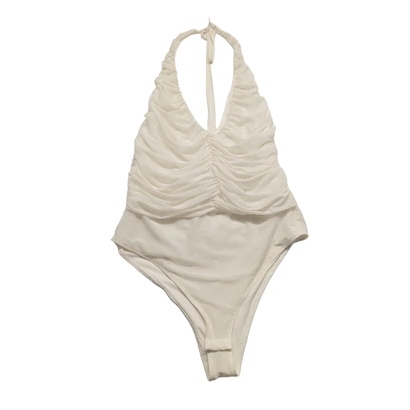 Full Set Activewear for Yoga -Cream Bodysuit H&m, Size L