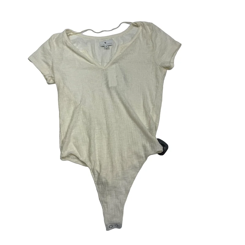 Workout Yoga Sets -Cream Bodysuit True Craft, Size S