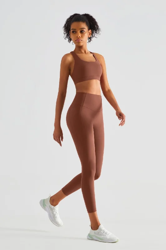 Yoga Set for Maximum Flexibility -Crisscross Sports Bra & Yoga Leggings Activewear Set