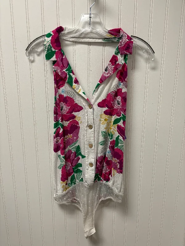 High-Waisted Yoga Sets -Floral Print Bodysuit Free People, Size M