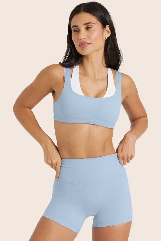 Active Yoga Set for Hot Practice -FORMCLOUD® LAYER BRA - FROST