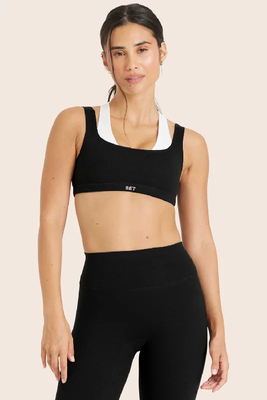 Yoga Set for Performance Athletes -FORMCLOUD® LAYER BRA - ONYX