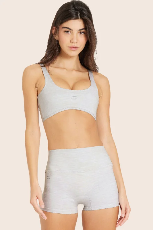 Yoga Set with Compression Leggings -FORMCLOUD® REEBOK X SET RISE BRA - HEATHER GREY