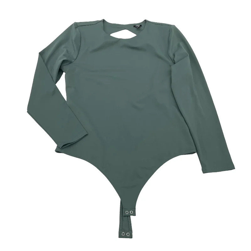 Athletic Yoga Sets for Women -Green Bodysuit Express, Size Xl