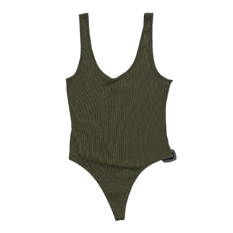 Yoga Sets for Strong Poses -Green Bodysuit Vici, Size M