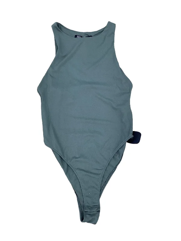 Yoga Sets for Strong Performance -Green Bodysuit Zara, Size S