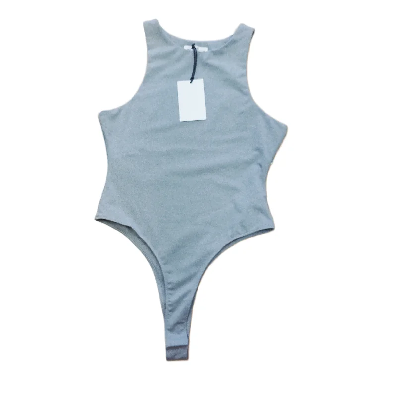 Women's Yoga Set with Comfortable Support -Grey Bodysuit By Grey Lab, Size: S