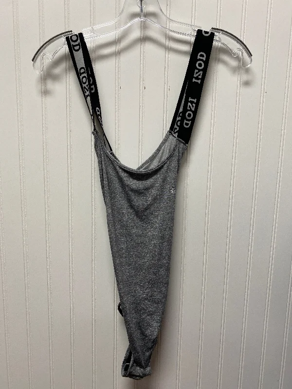Durable Yoga Sets -Grey Bodysuit Izod, Size M