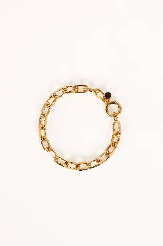 Stylish Simple Bangles for Women-Jessica Bracelet - Gold