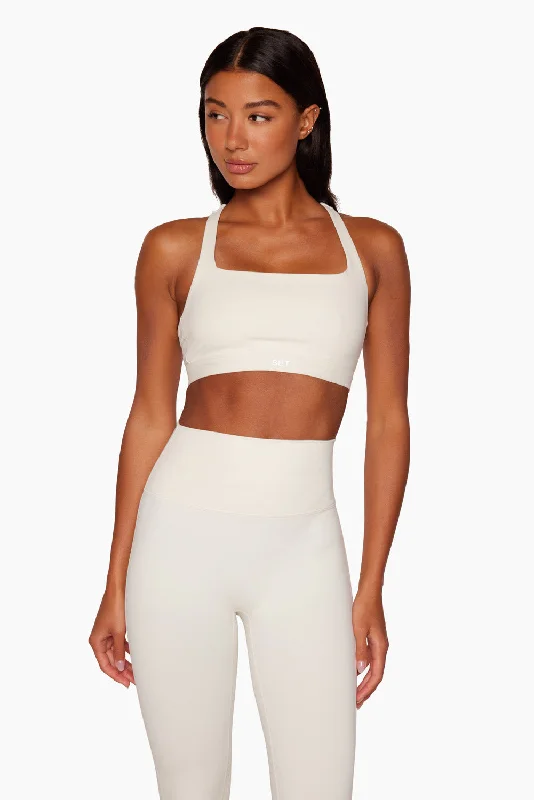 Lightweight and Breathable Yoga Set -LUXFORM® RACER BOX BRA - BLANC